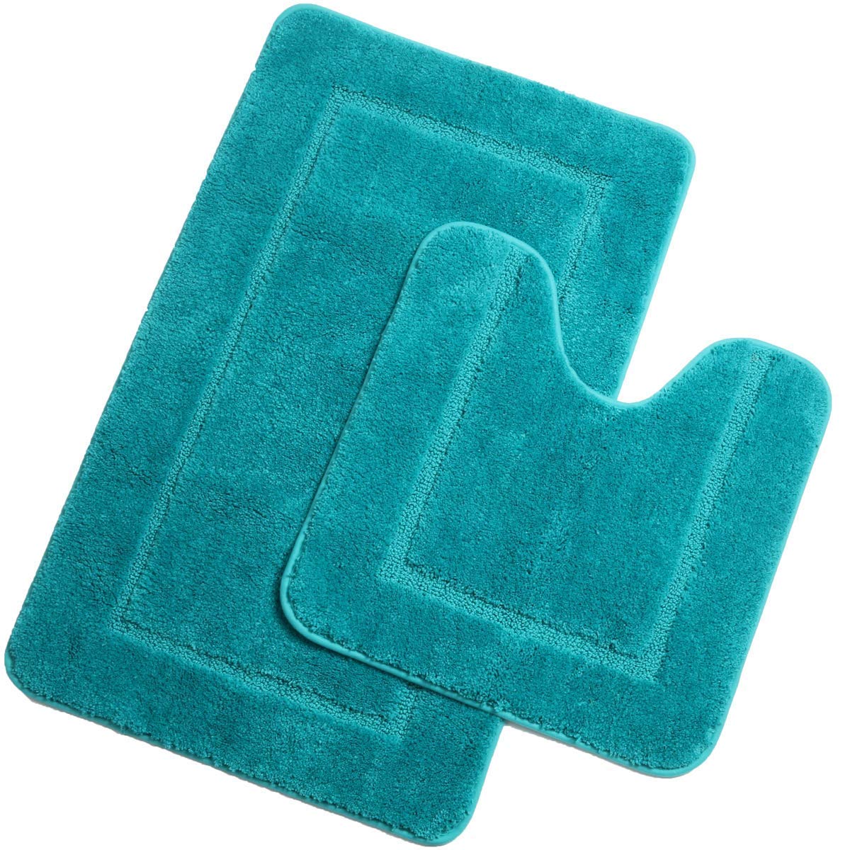 Tappetino Da Bagno Curvo Antiscivolo In Poliestere, Morbido E Assorbente, Lavabile, 30x60x100cm, Colore Nero