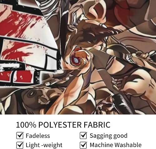 Miniatura 5 de Flokoo Tapiz de collage de anime Baki The Grappler, decoración artística para colgar para sala de estar, dormitorio, cocina, dormitorio, hogar, 40 x