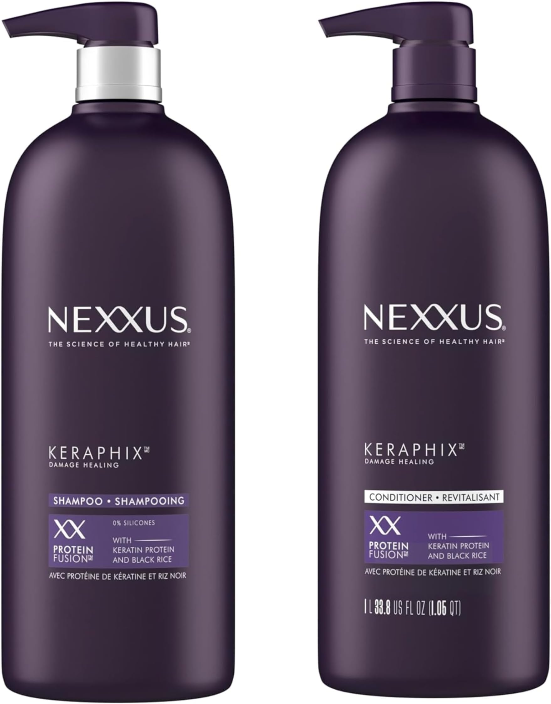 Keratin Protein Keraphix Shampoo & Canditioner for Damaged Hair 33.8 oz
