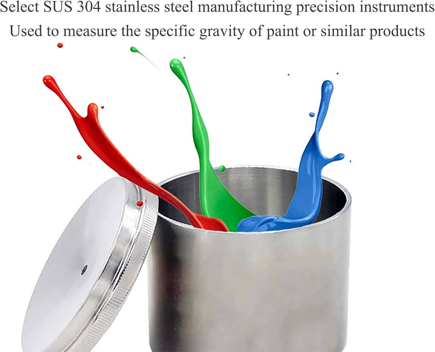 CGOLDENWALL Paint Density Specific Gravity Cups Cup 50cc/ml Stainless steel