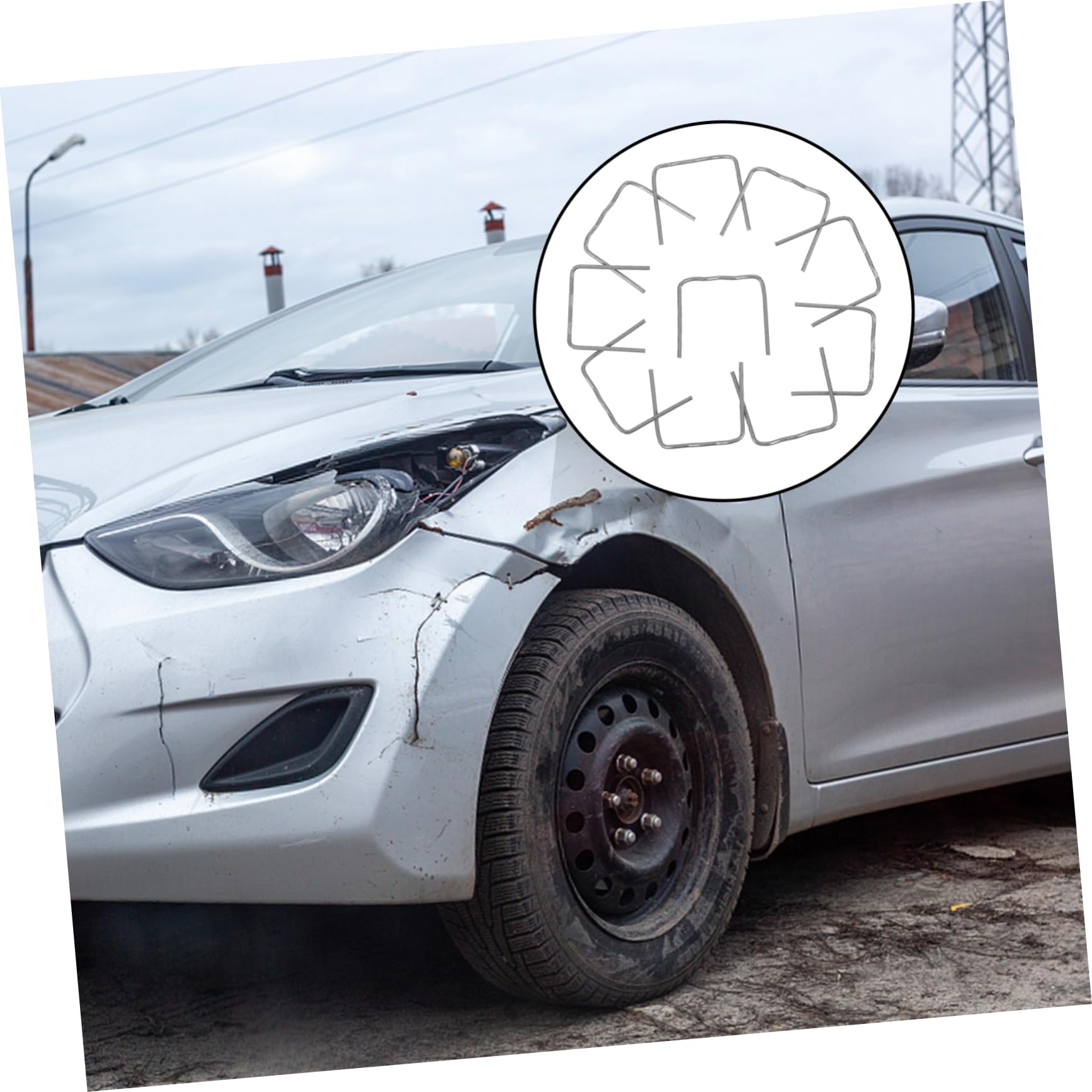 PRETYZOOM Welding Accessories 500pcs Bumper Repair Welding Rod for High-strength Repair Machine Car Brazing Wire