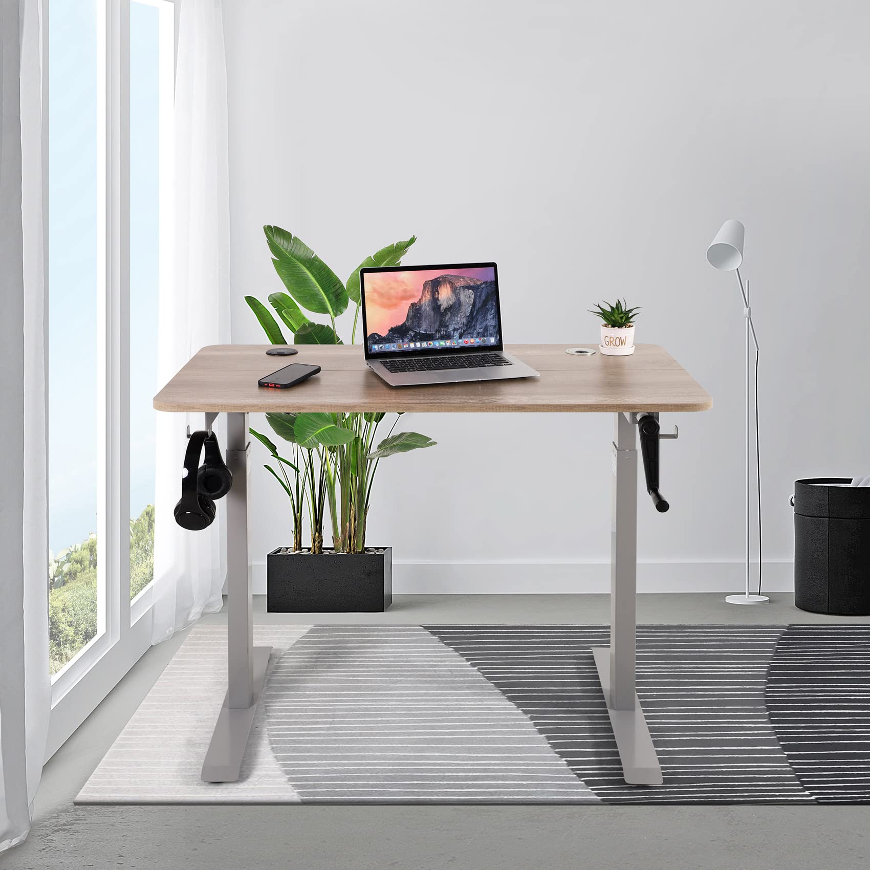 Amazon.com: UNICOO Crank Adjustable Height Standing Desk
