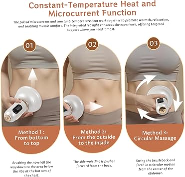 Lymphatic Drainage Tool, 3-Mode & 9-Level Red Light Cellulite Massage Tool with 18 Head, Wireless Heat Body Sculpting Machine for Legs, Arms & Belly, Red