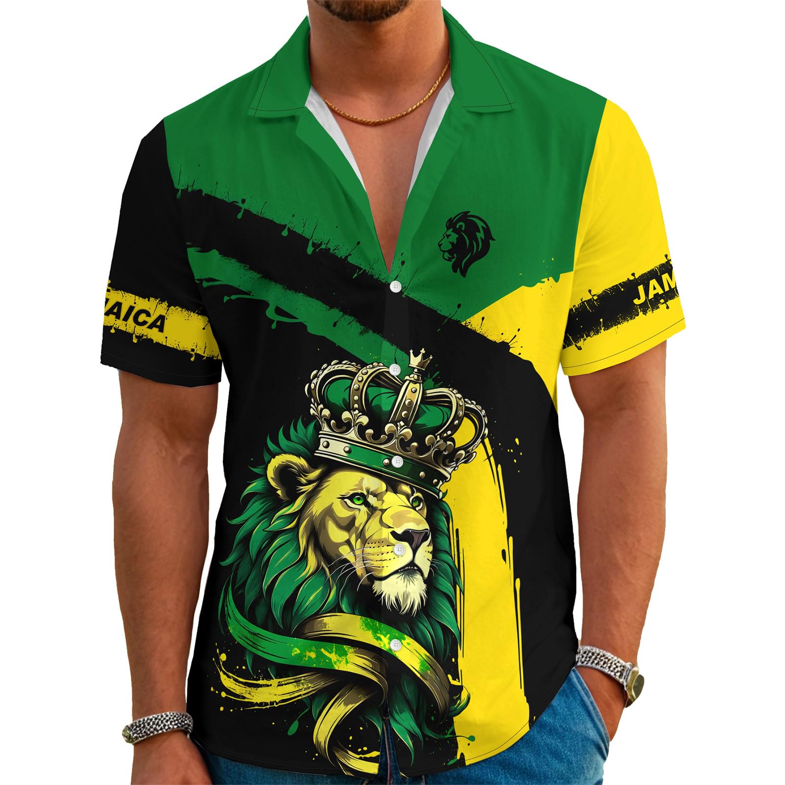 Hawaiian Shirts for Men Short Sleeve Casual Novelty Printed Hawaiian Shirt Button Down Aloha Shirts