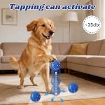 Interactive Dog Toy Ball,Bouncing Ball with Light,Automatic Moving, Bouncing and Rotating Ball for Dog Enrichment & Stimulation, 3 Modes, E-TPU Material Dog Toys for Large and Medium Dogs (blud)