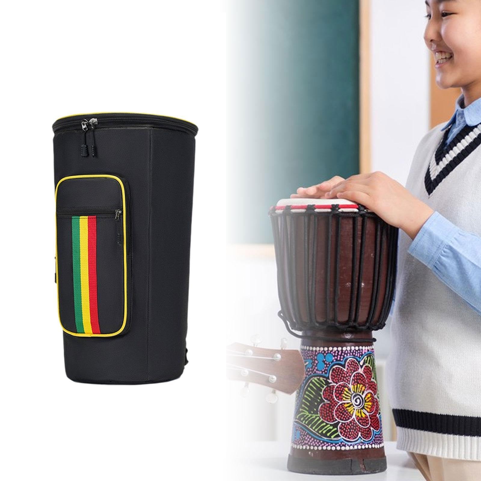 Sac de Djembé Housse de Transport pour Tambour Africain Sac à Dos En Tissu Oxford Imperméable et Rembourré avec Bretelles Réglables Adapté pour Le Tr, 10 Pouces