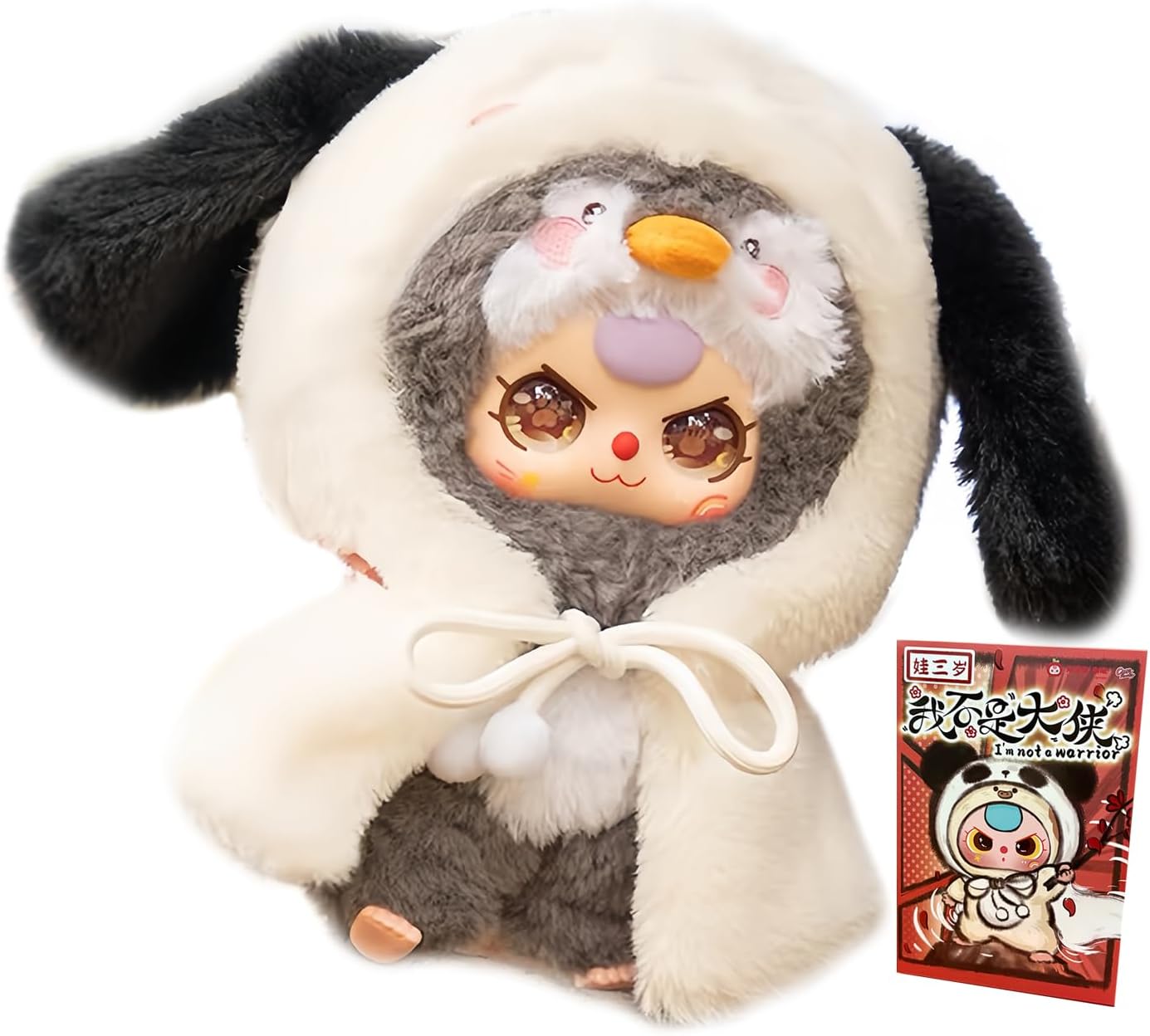 MAYYOU Plush Toy Doll Baby Three Blind Box Knight Series Eleven Possible Plush Keychain Mysteries Fun Plush Collection Birthday Gift (1PCS)