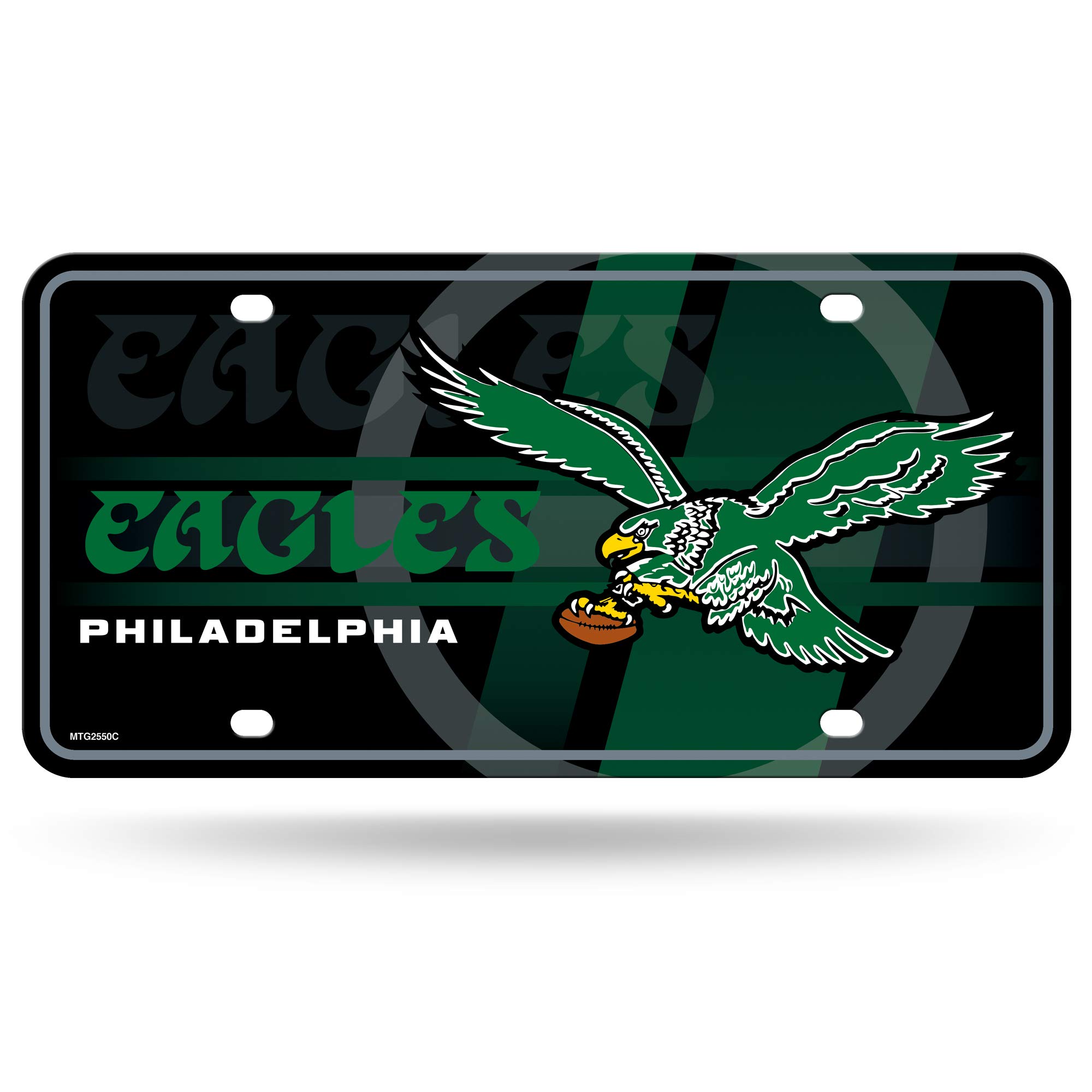 Rico Industries NFL Philadelphia Eagles Retro Metal Auto Tag 8.5