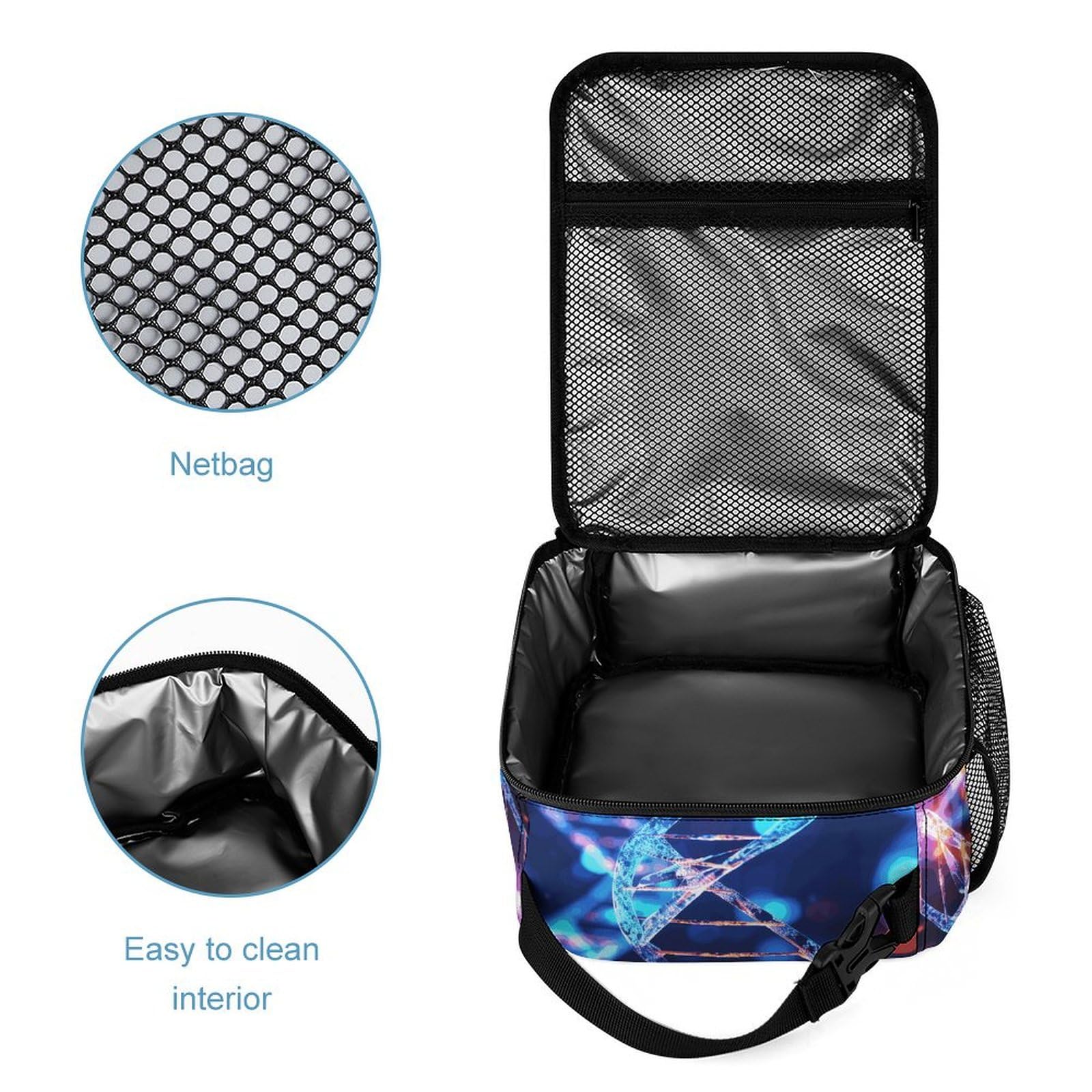 Galenecx Lunchtasche Damen Cord - Wiederverwendbare Isolierte Lunchbag Für Arbeit & Picknick