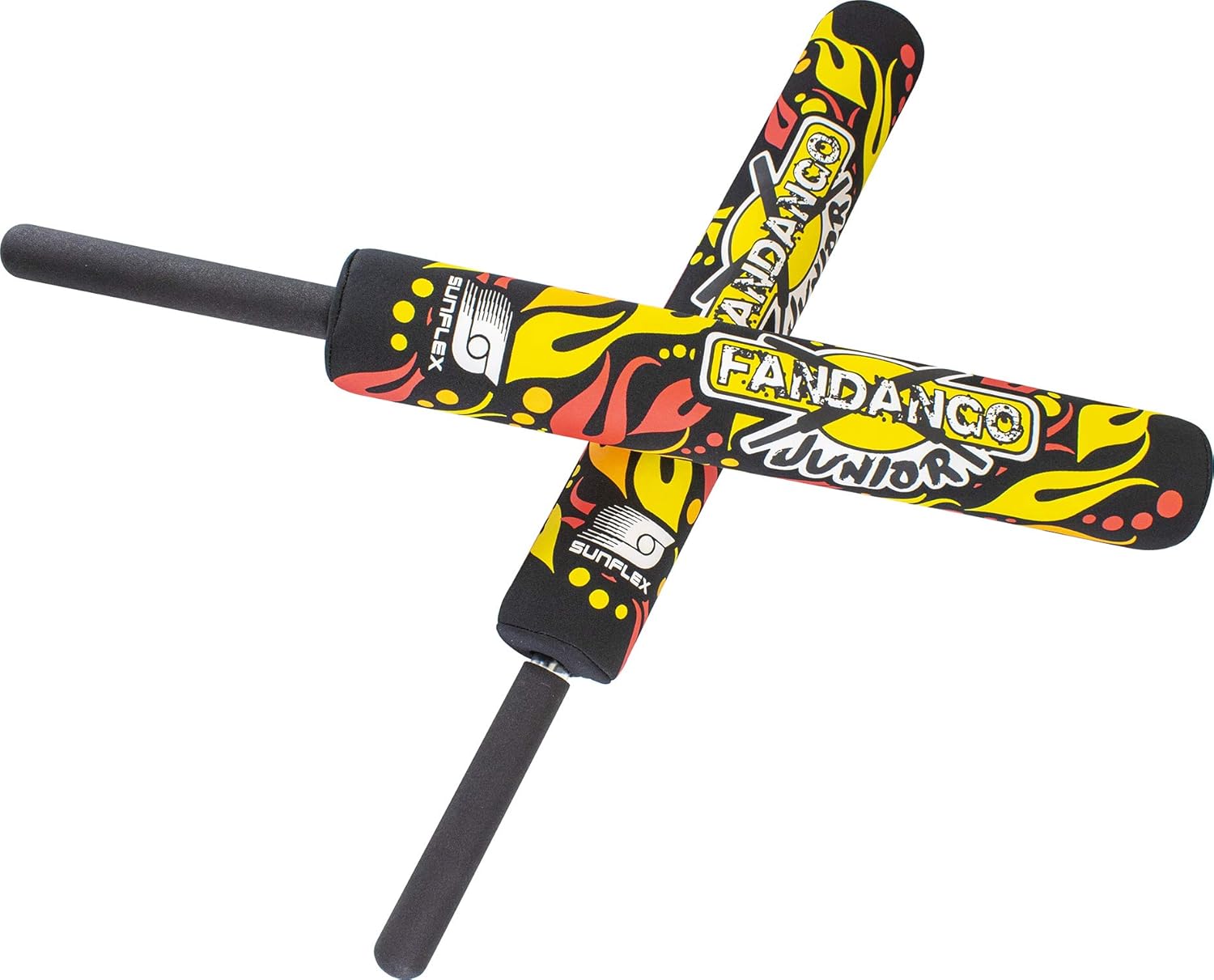 Sunflex Fandango Striker Sticks - Foam Swords For Athletic Training and Workout - Outdoor Sports Game - Set Of Two with Storage Drawstring Bag Included Junior