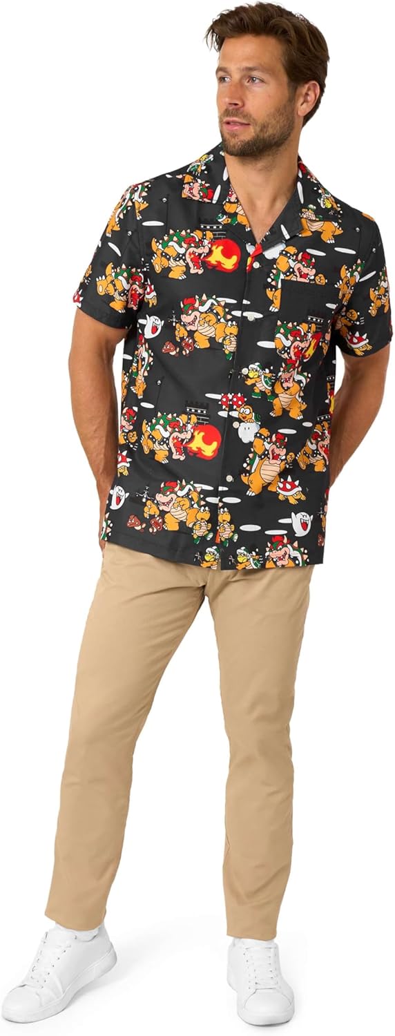 Opposuits Officially Licensed Nintendo™ Hawaiian Shirt Collection – Tropical Gaming Button-Ups