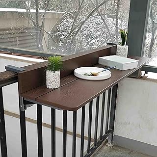 Mesas Laterais Externas Mesa De Varanda Prateleiras Flutuantes Mesa De Bar Suspensa Dobrável Altura Ajustável Mesa De Deck De Varanda Para Grades, Mesas Flutuantes Montadas Na Parede