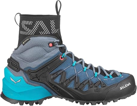 Salewa Wildfire Edge Mid GTX - Shoes Approche Femme, Blue black 959, 3.5 UK