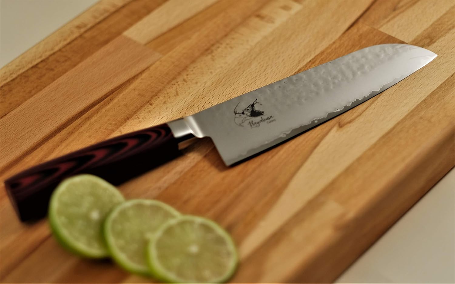 68014-1 Santoku Knife, 7-Inch, Burgundy