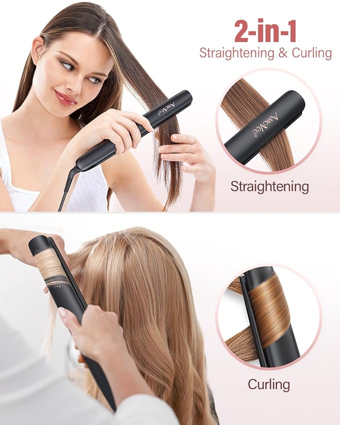 Plancha para cabello 2 en 1 con calentado rápido y cerámica miniatura 7