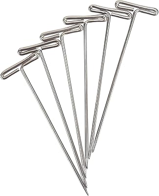 GSC International 4-36320 Dissecting Pins, Nickel-Plated Steel, T-Shaped, 2 in., 1/2 Pound Box