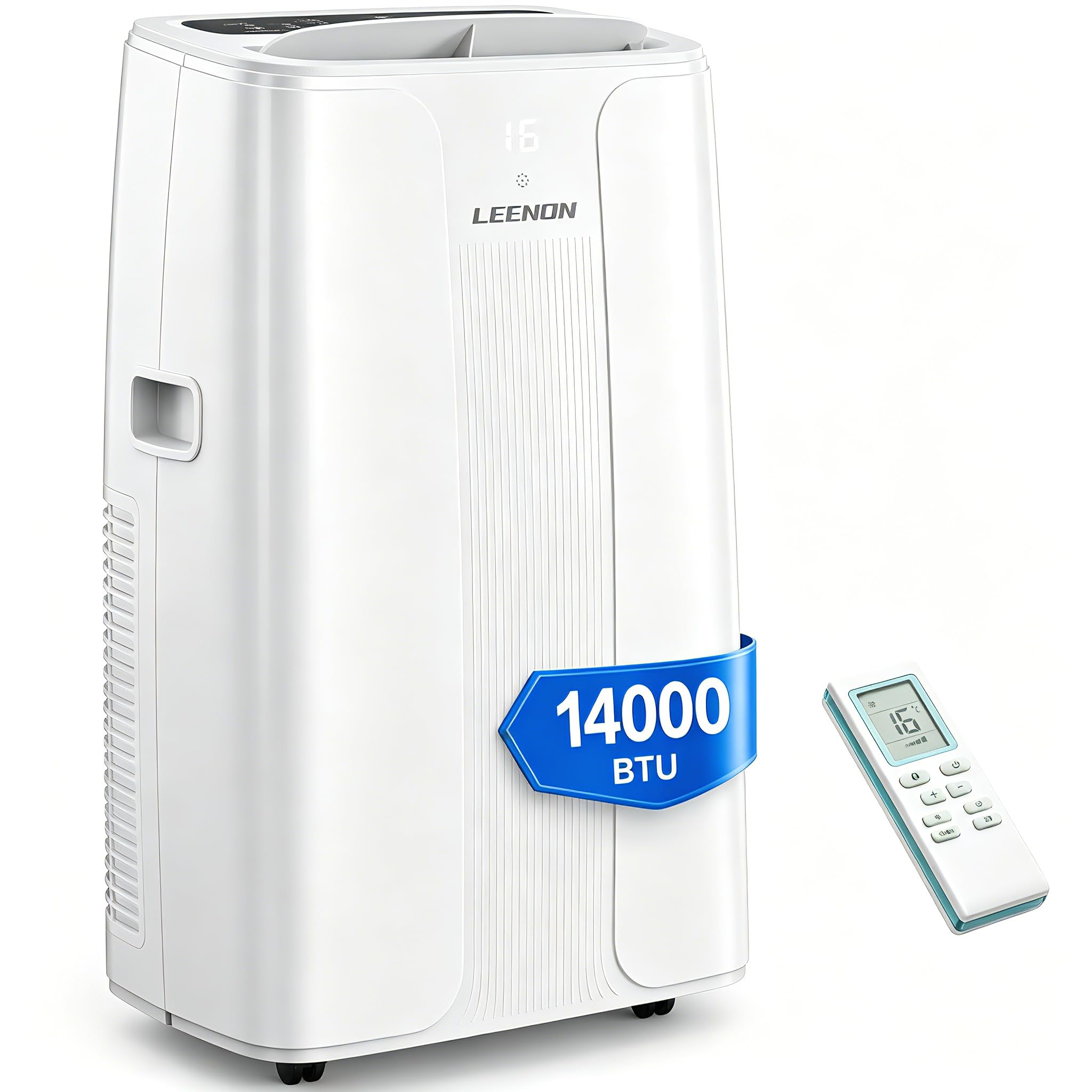 Leenon Air Conditioning Unit 14000 Btu Portable ConditionerPowerful 4-In-1 Ac Conditioners Dehumidifier Fan & Sleep Mode from B&Q