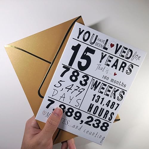 Miniatura 4 de Tarjeta de cumpleaños de 15 años para niñas y niños, regalos de cumpleaños para niñas de 15 años, el mejor regalo para niñas de 15 años, regalos