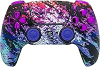 Vista 30 de Custom Wireless Controller Compatible with PS5 - Multiple Designs Available (Gold Chrome)