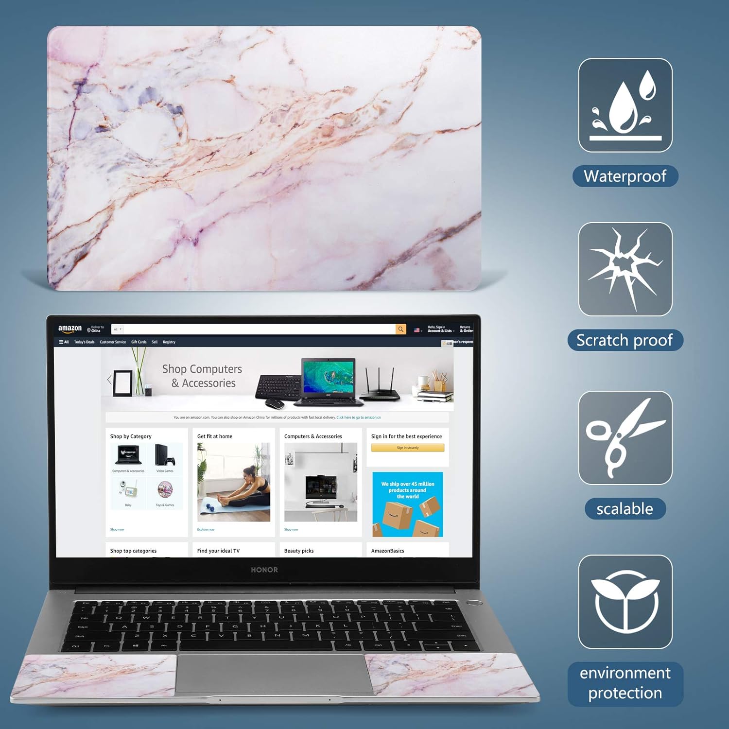 icolor Laptop Skin Sticker Decal,12" 13" 13.3" 14" 15" 15.4" 15.7 inch Laptop Vinyl Skin Sticker Cover Art Decal Protector Notebook PC : Electronics