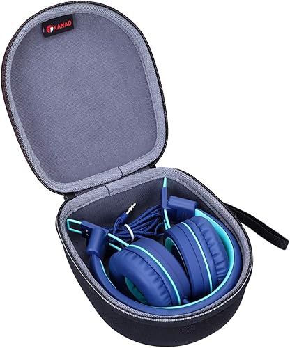 Vista 8 de Funda de auriculares para niños compatible con Elecder i37 / Noot K11 / iClever BTH12 / HS19 / BTH26 / JoySpark-T5 / Candy Bila BH03 / negro