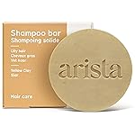 Arista Shampoo Bar with Yellow Clay, Sidr Fruit Powder & Jojoba - For Oily Hair | Sulfate-Free, Vegan & Paraben-Free Travel Shampoo