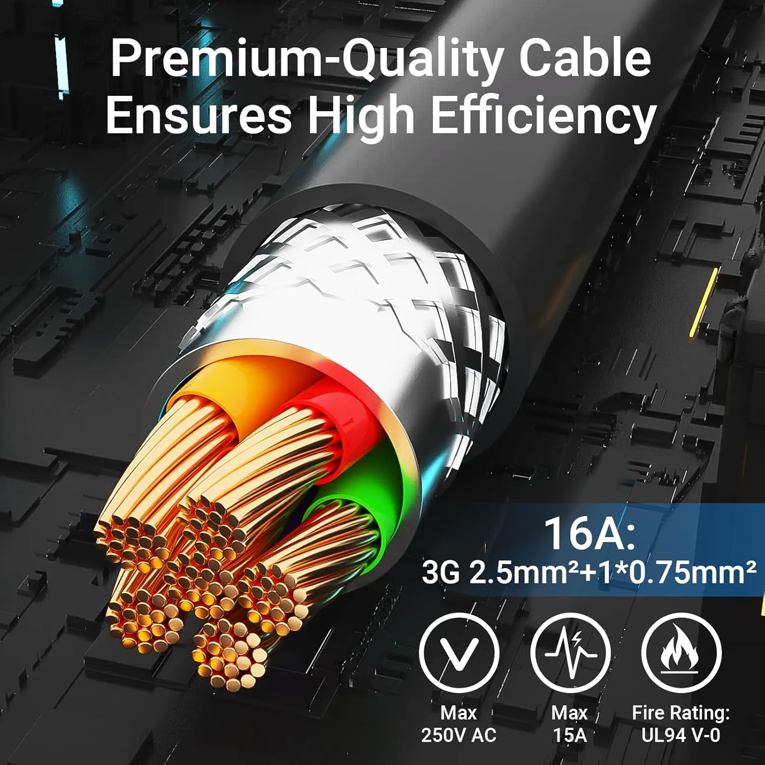 Tera Vehicle to Load Adapter V2L Connector: Compatible with Hyundai Kia Genesis 16.5 FT Ultra Long Cable Up to 15A 250V AC Electric Car Side Discharger Plug Type 1 J1772 with US Socket USB Port