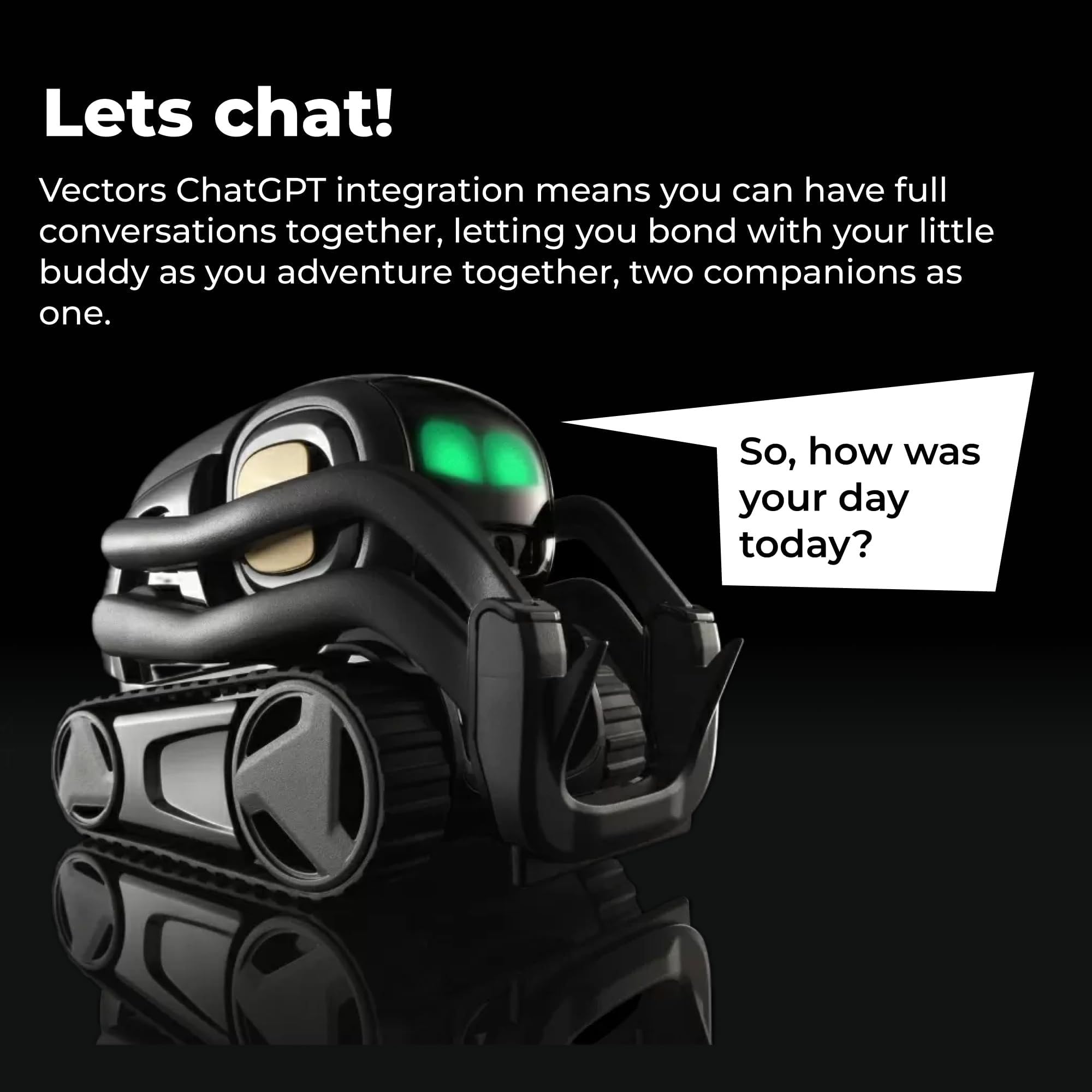 Vector® 2.0 - AI Robot Companion - robot inteligente con control de voz Amazon Alexa integrado - Anki Vector - admite comandos de voz en inglés