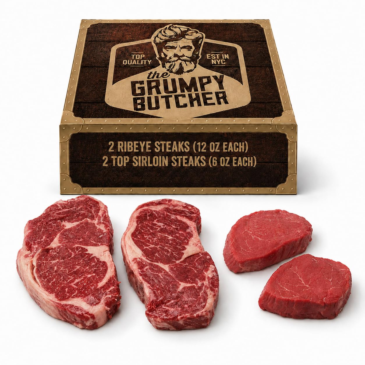 Grumpy Butcher Ribeye & Sirloin Gift Box