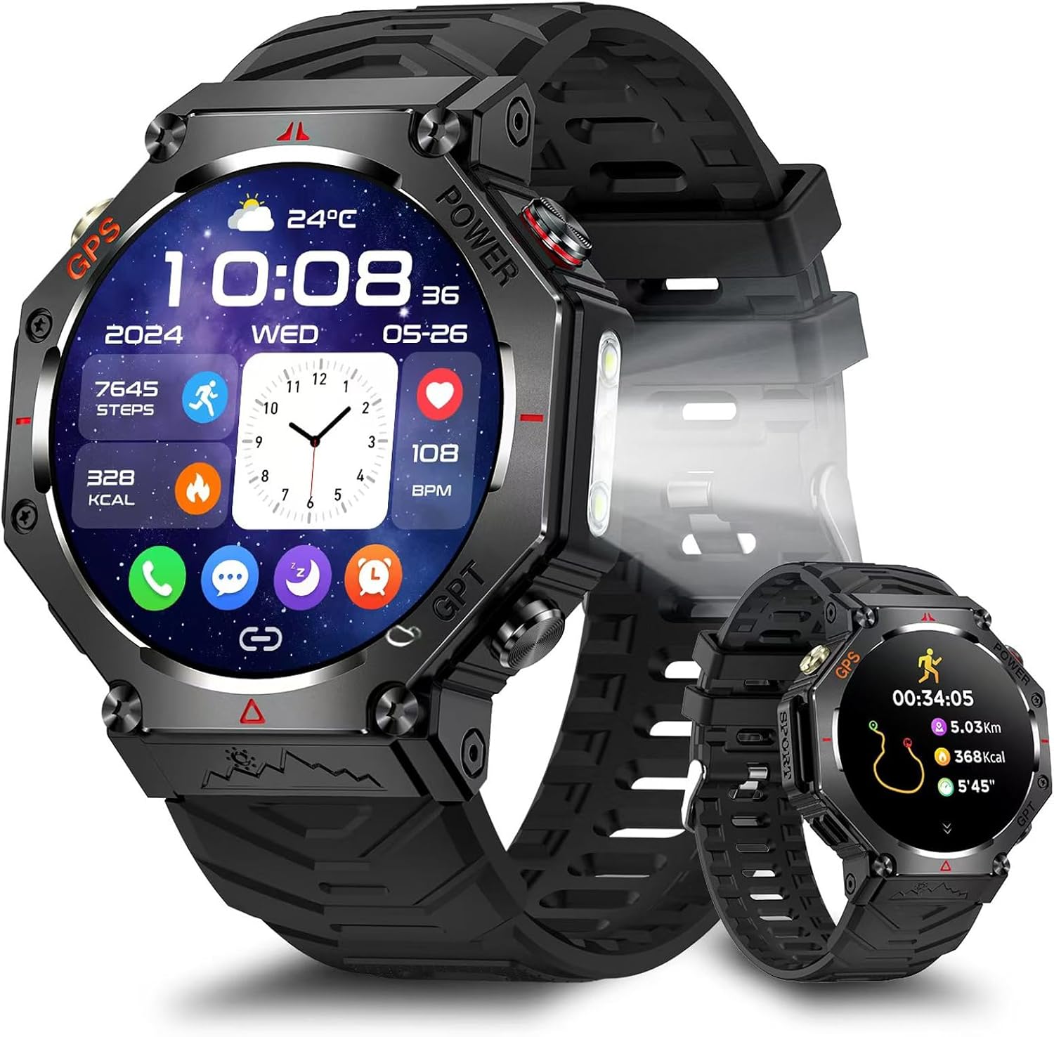 Rmana Reloj Inteligente Hombre GPS Integrado