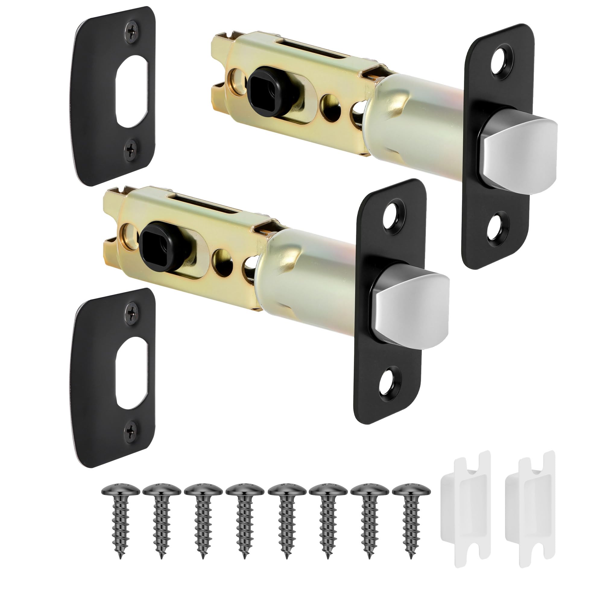 Photo 1 of Aesytava Door Lock Replacement Parts (2 Pack, Matte Black)