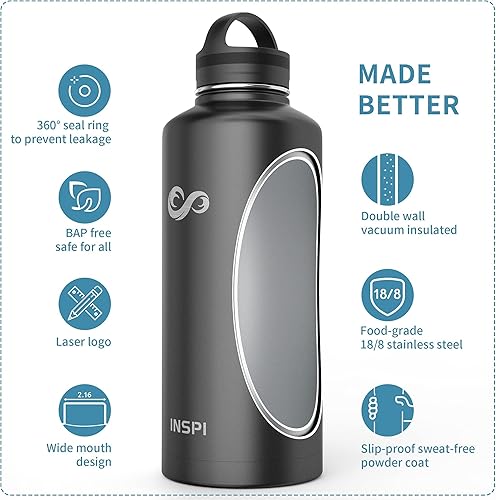 Miniatura 3 de INSPI Botella de agua de 64 onzas, 40 onzas, 32 onzas