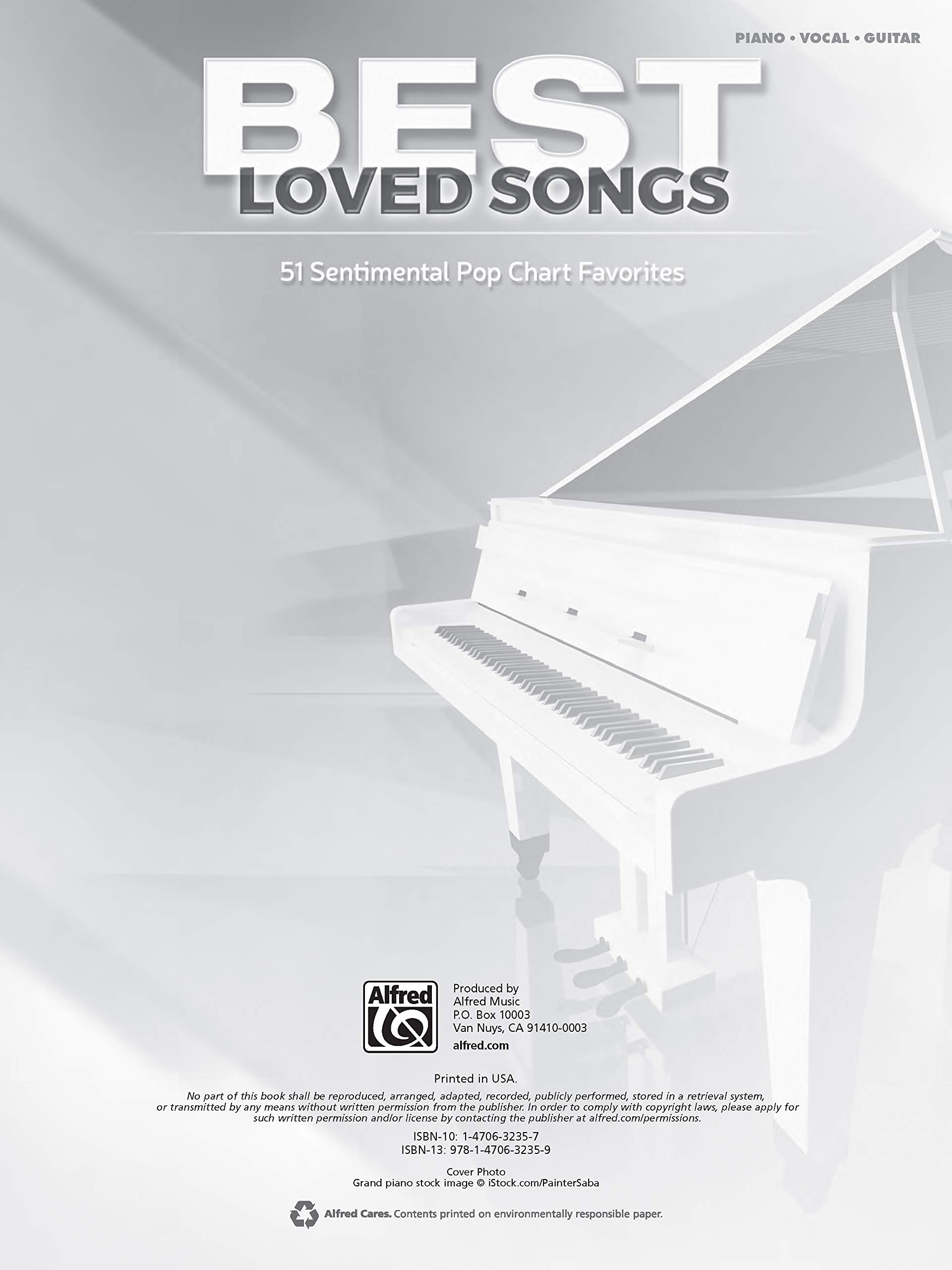 Best Loved Songs: 51 Sentimental Pop Chart Favorites (Piano/Vocal/Guitar)