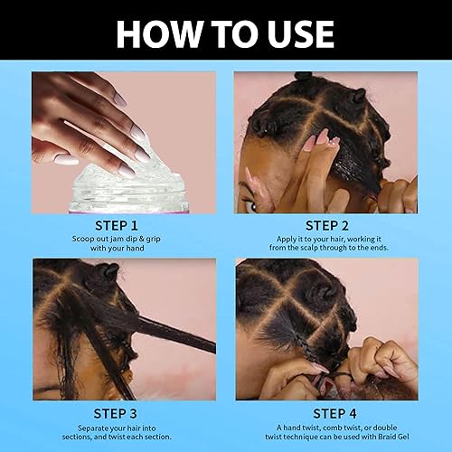 Miniatura 5 de Jam Conditioning & Shining Gel Acai BerrySemilla de uvaMelón, fijación extrema, solución de peinado unisex (4 onzas)