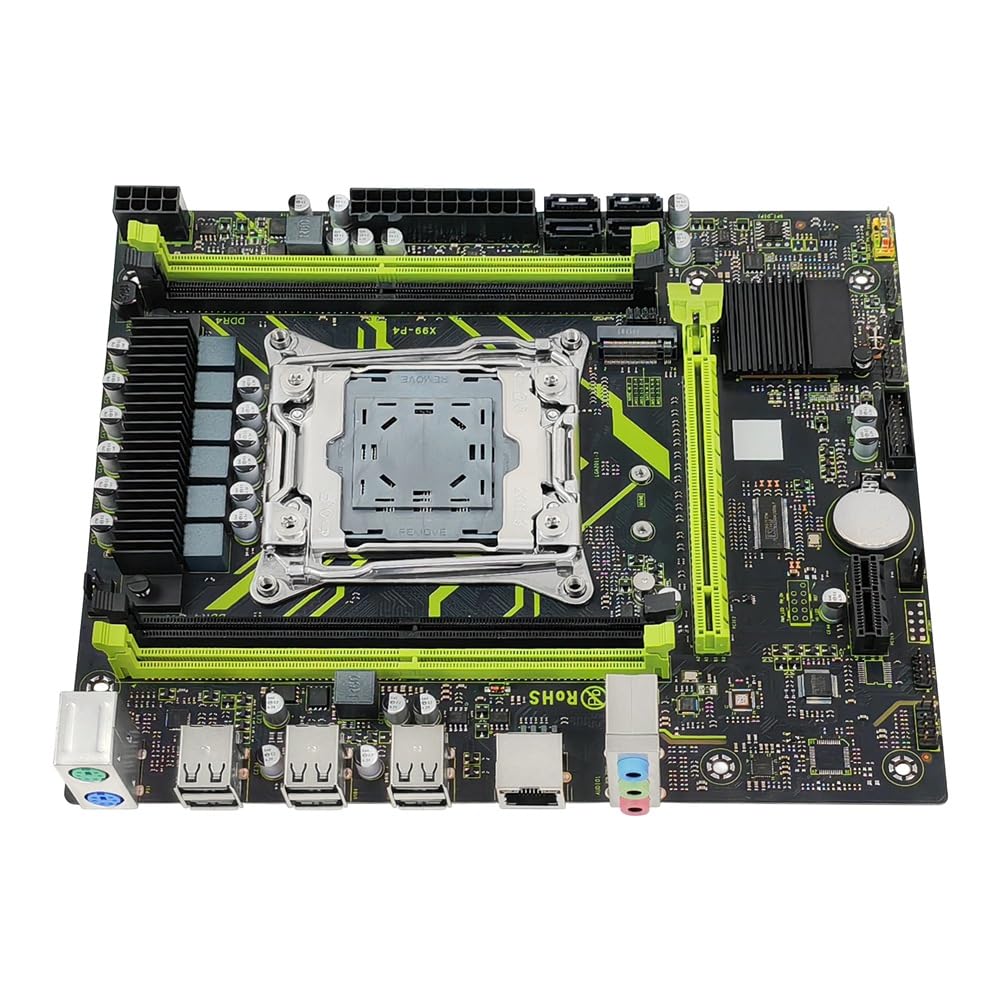 Zestaw Płyty Głównej X99 P4 z Chipsetem LGA2011 H55, Gigabitowym Ethernetem, Płytą Główną do Gier X99 DDR4 Ze Slotami M.2 NVME/NGFF