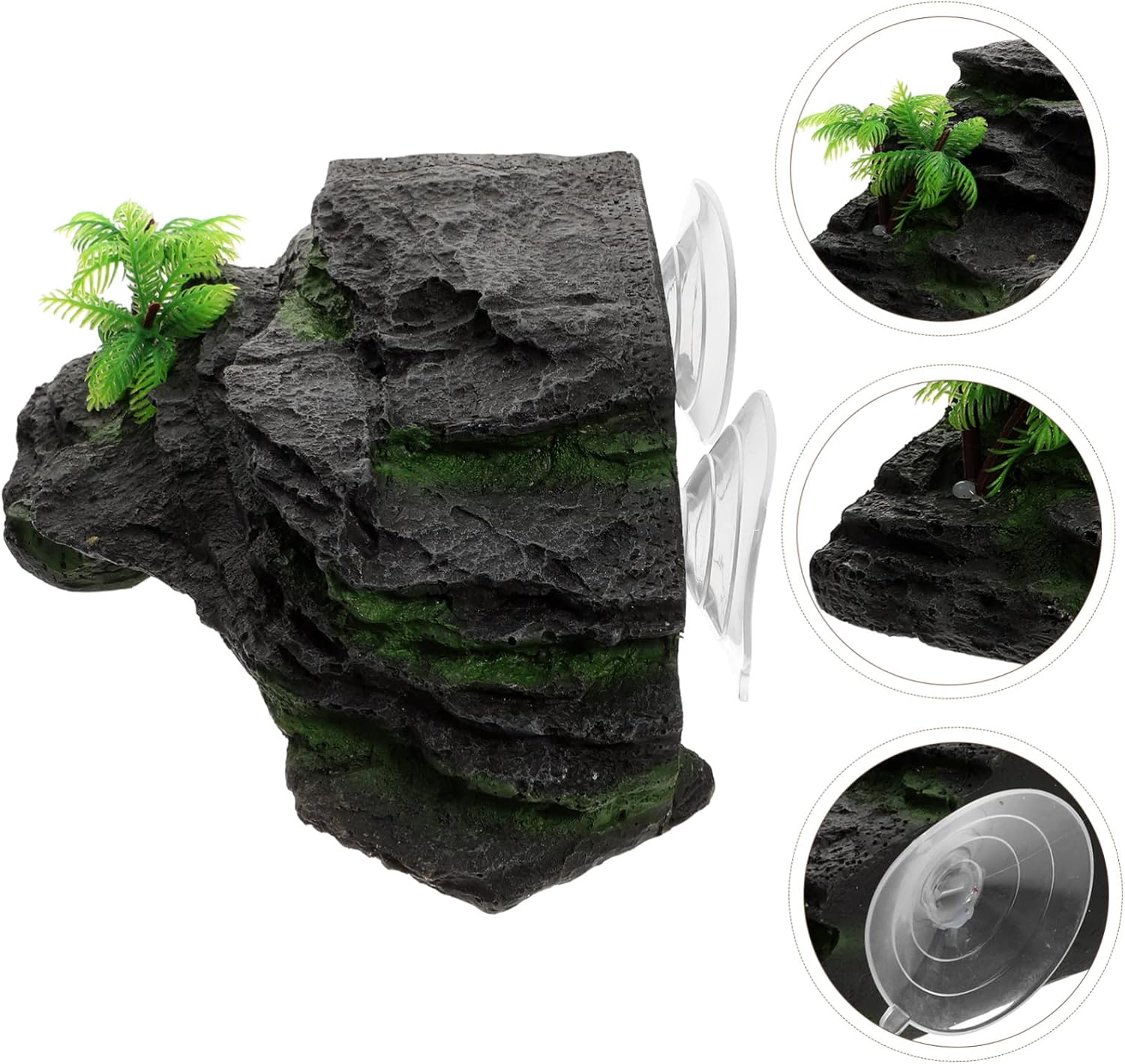 Turtle Basking Platform Large Simulation Rock Decoration for Aquatic Reptiles Climbing Steps for Turtles Frogs and Lizards Aquariums and Terrariums