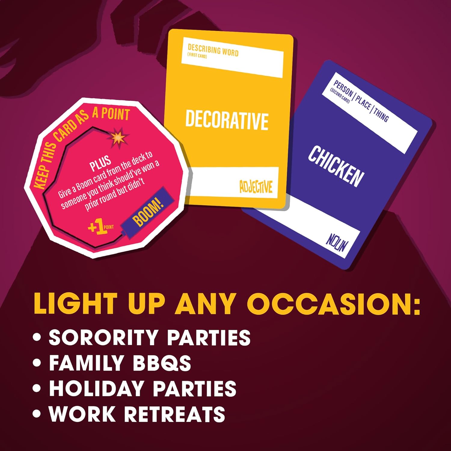 Doin' The Most - Pick, Pic, Boom!: Hilarious Party Card Game of Competitive Show and Tell. Fun for Teens, College Students, Office Parties, or Family Game Nights. Ages 13+ - Image 4