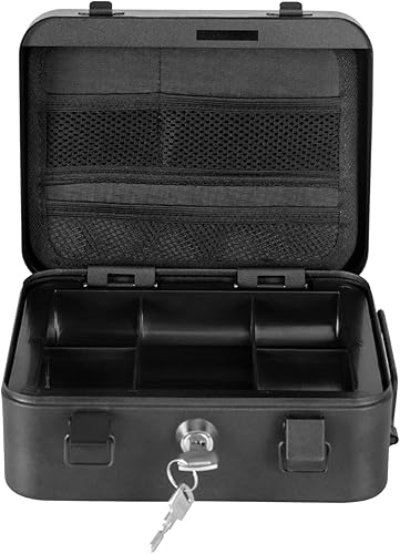 Caja de dinero de metal para dinero, caja de registro para el hogar y los negocios, la mejor caja de efectivo, caja de efectivo de metal con grandes