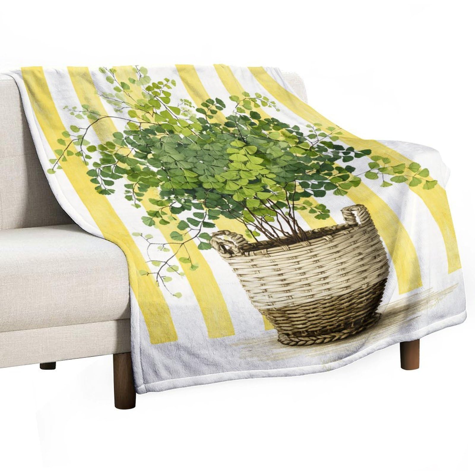 Plante en pot couverture durable 130x150cm anti-boulochage lit et canapé