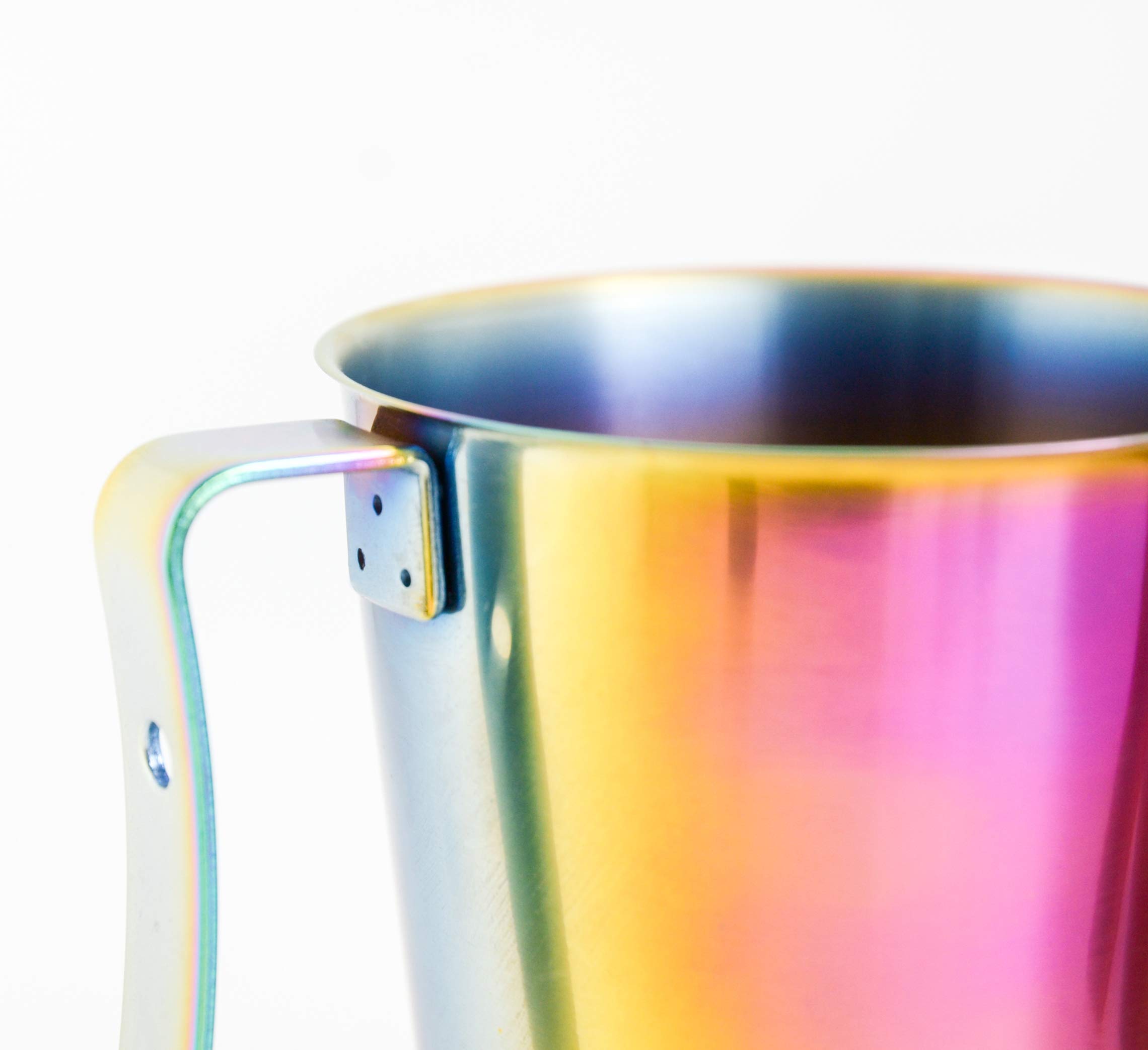 TiANN Titanium Beer Mug - 450 ml Reflective Multicolor, 99.5% Pure Titanium Reusable for Kitchen Sports Outdoors Camping