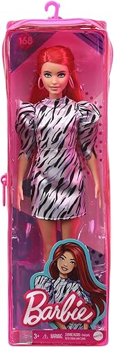 Miniatura 6 de Barbie Fashionistas Dolls 168 pelo rojo corto juguete para niños de 3 a 8 años