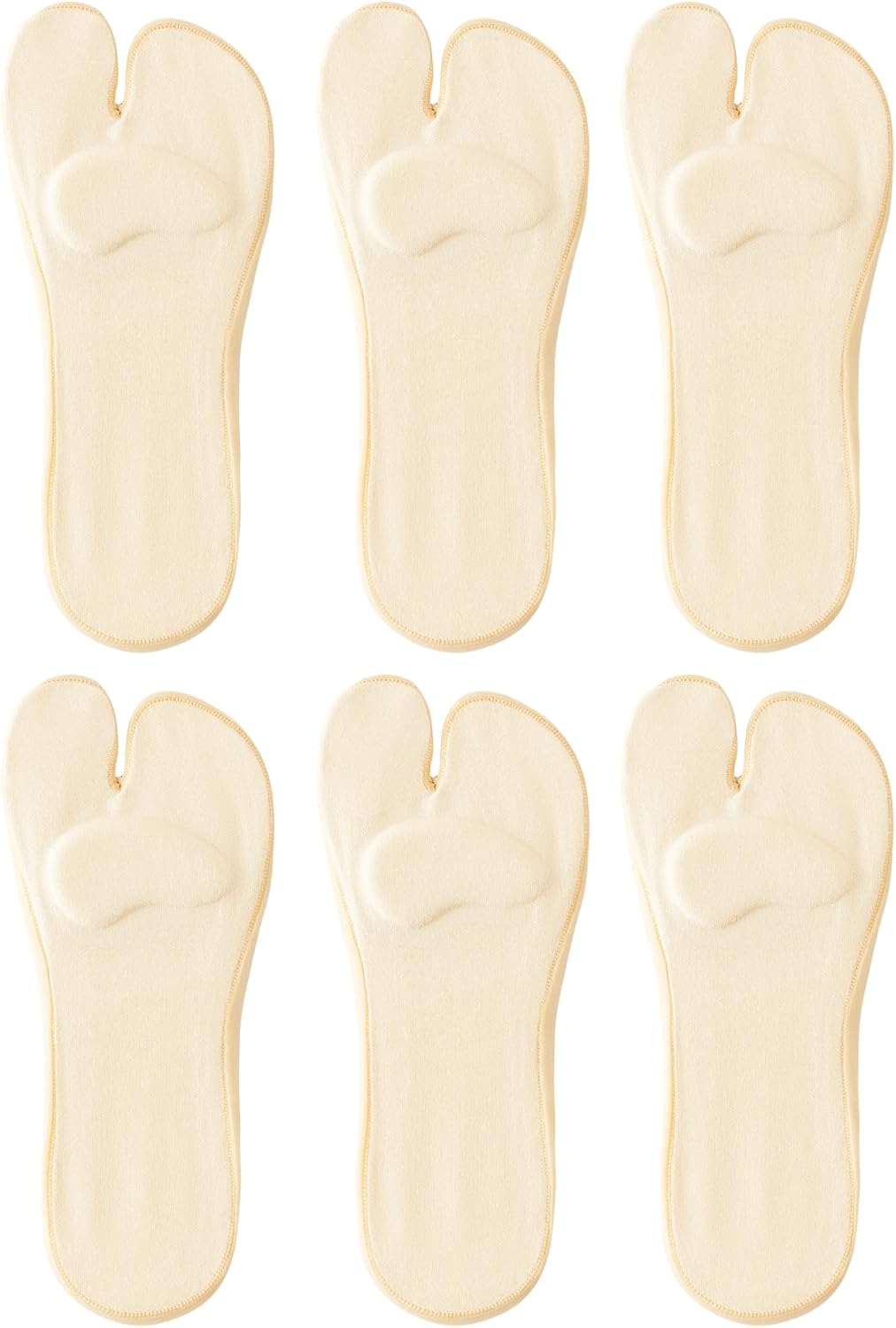 Yawlsow 3/6 Pairs Tabi Socks for Women, Ice Silk No Show Socks, Flip Flop Split Toe Sock Non Slip Low Cut for Ballet Flats