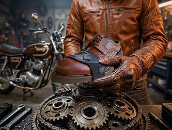 MTN Shiftarmor Motosiklet Ayakkabı koruma pedleri, vites ayakkabı koruyucu,motorcycle shoe protector,motosiklet deri aksesuar%100 Doğal deri
