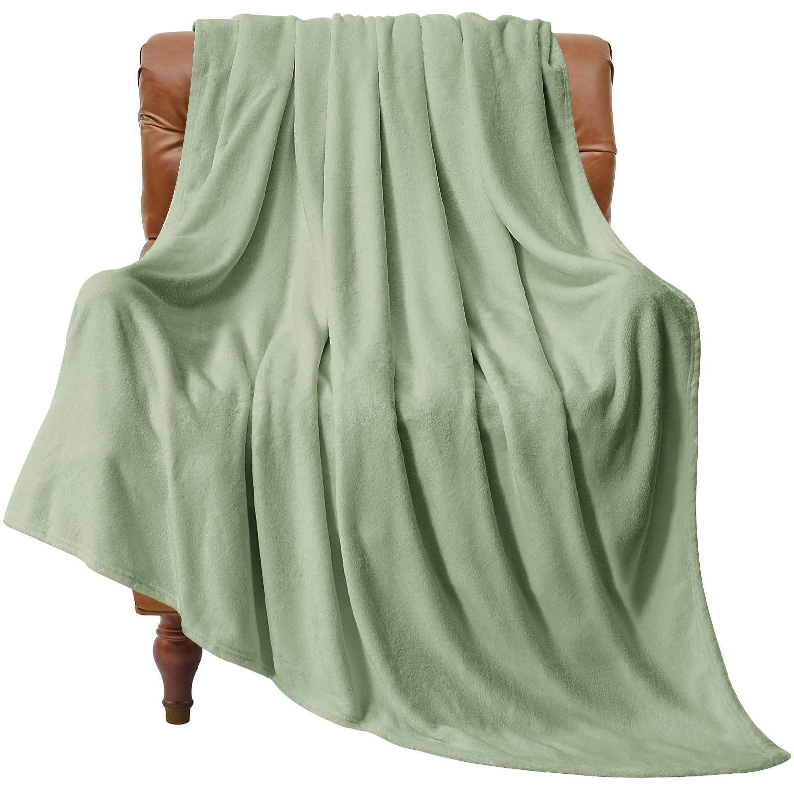 BEDELITE Fleece Blanket Soft Plush Throw for Couch Sage Green 50"x60" | Ultra Soft Fleece, Plush Microfiber, Lightweight Warmth, All Season Comfort, Fade Resistant, Machine Washable, Couch Sofa Bed