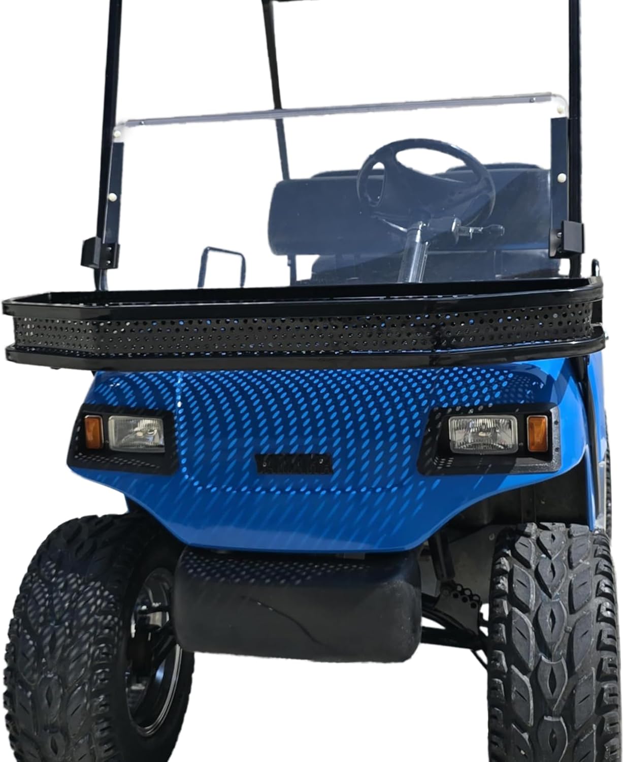 Huskey Parts Company Heavy Duty Front Clay Basket Outer Cargo Utility Basket Compatible with EZGO TXT/RXV/VALOR/S4/LIBERTY; Club Car DS/Precedent/Onward/Tempo; /Yamaha G22-G29 Golf Cart (Selective)