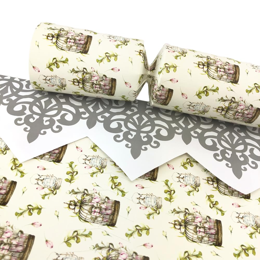That's Crackers Pink/Green 6 Pretty Birdcage Wedding Cracker Making Craft Kit - Make & Fill Your Own
