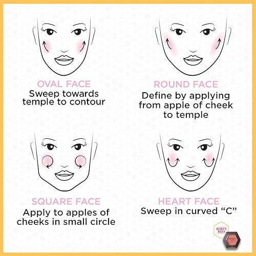 Miniatura 7 de Burt's Bees - 100% rubor natural con vitamina E, Total 1, rosado (Shy Pink)