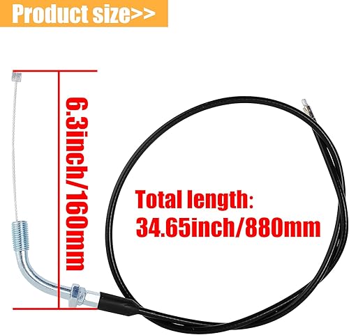 Miniatura 3 de Juego de cables de agarre con mango de acelerador giratorio para Pit Dirt Mini Pocket de 4 tiempos, bicicleta, Quad ATV 50cc 60cc 66cc 90cc 110cc