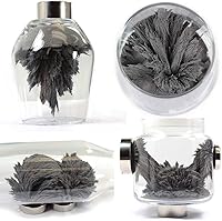 Vista 3 de Polvo de hierro de imán, CMS Magnetics, 12 onzas para educación