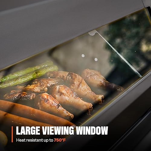 Miniatura 8 de Monument Grills Denali D425 - Parrilla inteligente de gas propano líquido de 4 quemadores con tecnología inteligente, quemador lateral y controles